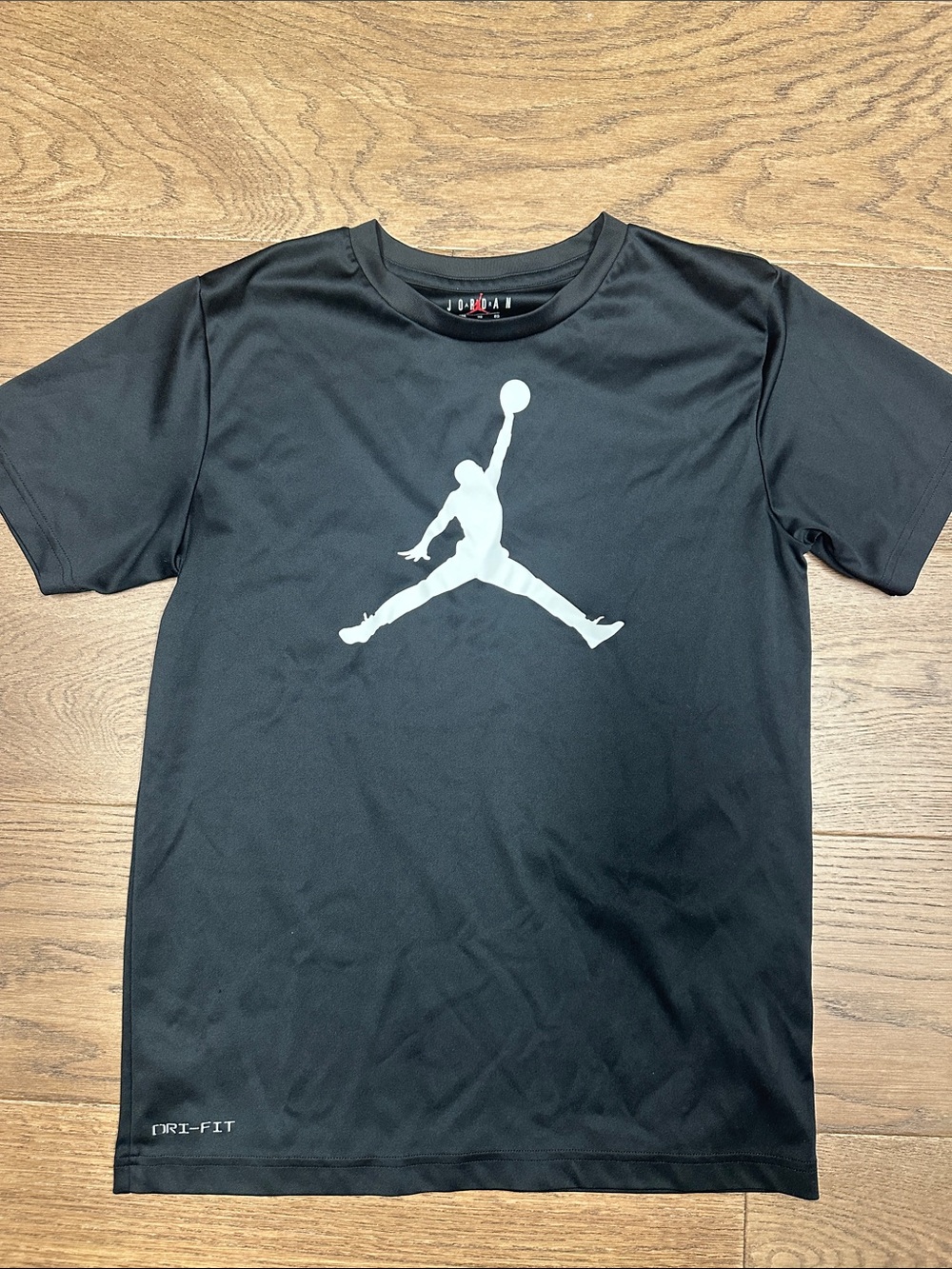 Jordan Black Tee with White Jumpman Logo
